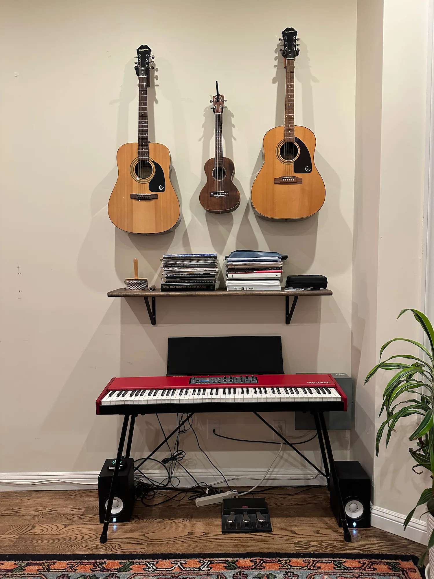 Our music corner, for jams and singalongs!